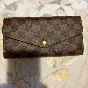 Checkered Brown Women's Clutch